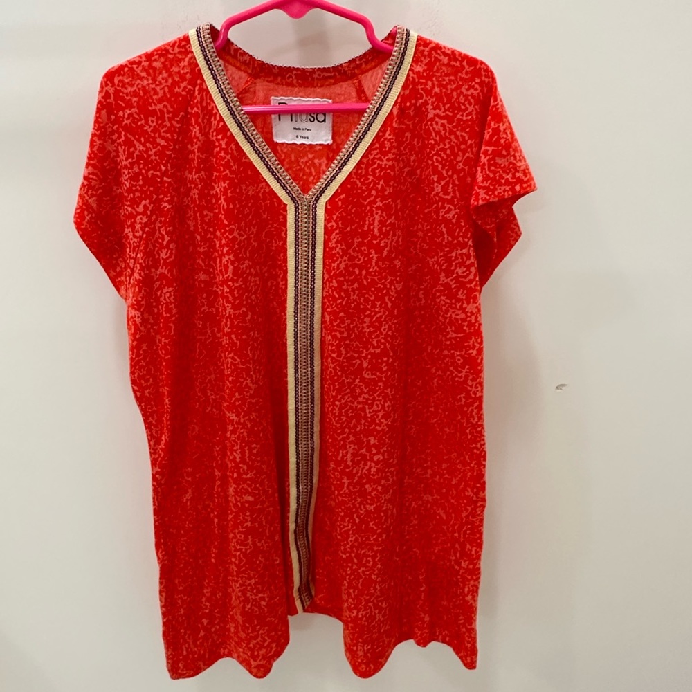 PITUSA KIDS ABAYA SIZE 6 Strawberry/Red